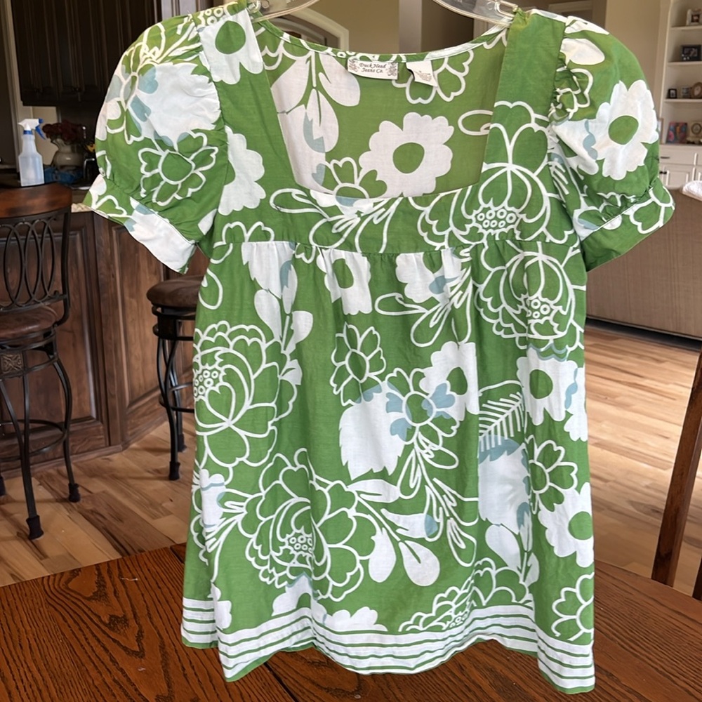 Duck Head Jeans Co Cotton Floral Print Top Womens Small